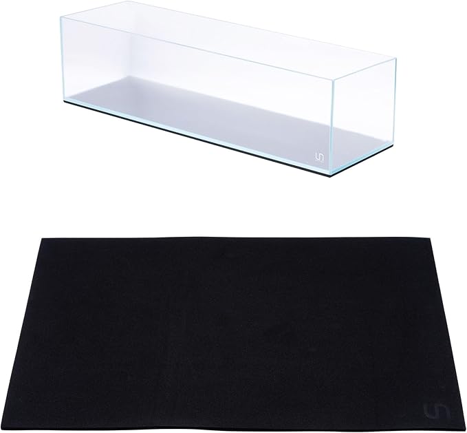 UNS Leveling Mat - 90x20cm | 35.43x7.87in, 6mm - Non-Slip Dense Foam Freshwater Saltwater Aquarium Mat for Planted Tanks, Marine Coral Reef, Turtle Reptile Enclosure, Betta Fish Shrimp Tank - Black