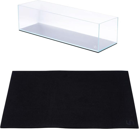UNS Leveling Mat - 90x20cm | 35.43x7.87in, 6mm - Non-Slip Dense Foam Freshwater Saltwater Aquarium Mat for Planted Tanks, Marine Coral Reef, Turtle Reptile Enclosure, Betta Fish Shrimp Tank - Black