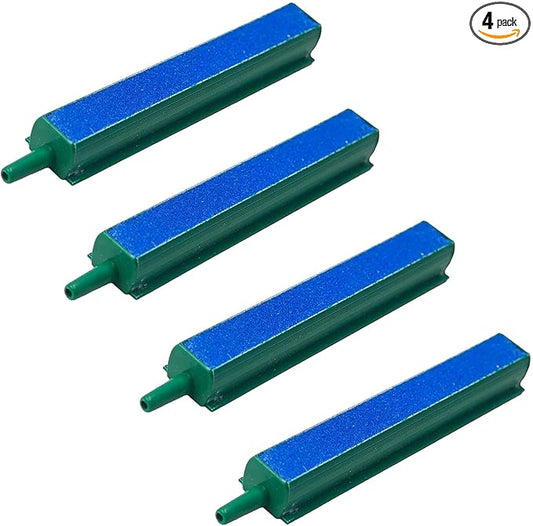 4PCS 4 Inch Aquarium Air Stone Bar, Fish Tank Bubble Diffuser Oxygen Release Bar for Air Pumps, Hydroponic Systems and Ponds