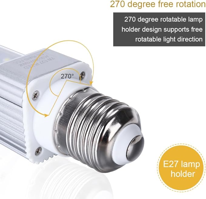 UEETEK 7w Aquarium Light Bulb for Fish Tanks and Aquariums for Plant Growth Fits and Tropical Aquariums Creates Ripple Effect