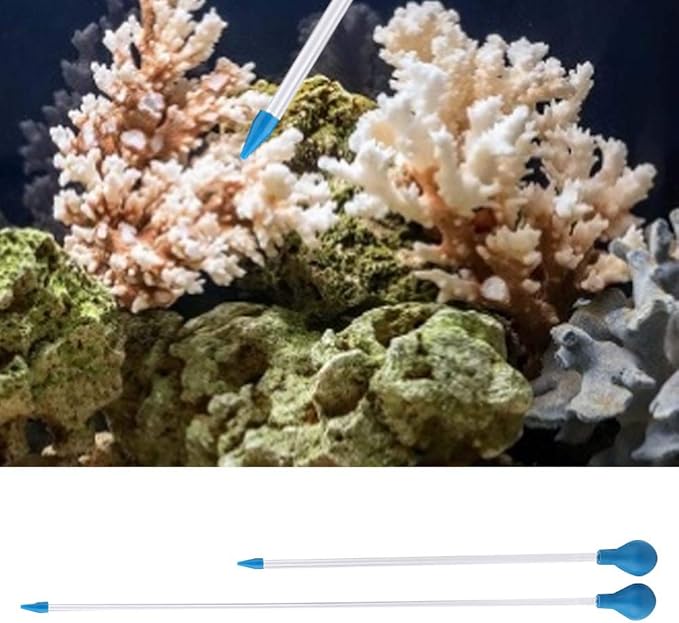 JTLB Coral Feeder, 2 pcs, 40 cm, 60 cm, Acrylic Coral Feeder for Aquarium, 66 × 9 × 3, 2 pcs., Acrylic Coral Feeder, Liquid Fertilizer to Add Fish To