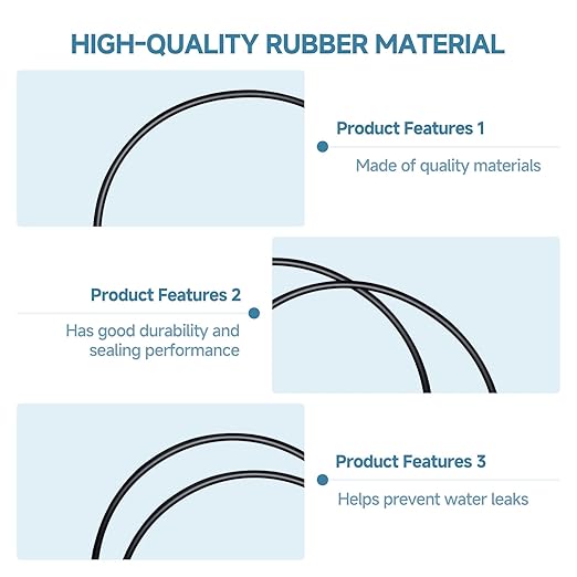 (2PCS) O-Ring Replacement Seals Suitable for SunSun HW304A, HW304B Cartridge Filter Rubber Gasket Replacement Parts