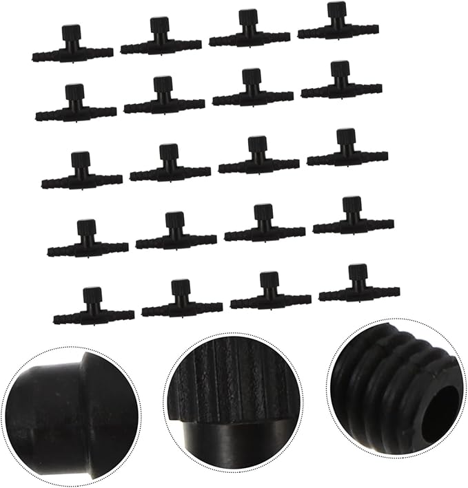 FRCOLOR 30pcs Aquarium Air Valve Connector Type Tubing Connector for Fish Tanks Compatible Air Pumps Stones Sturdy Plastic Design for Efficient Oxygen Regulation