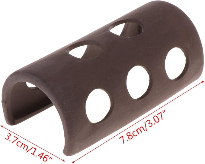 Aquarium Decor Ceramic Tube with Holes House Cave Landscape Ornament for Shrimp Cichlid Hiding Rest Spawning Heater Light Thermometers Gravel Sand Decorations Filter Tank