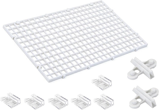 10 Pack Aquarium Lid with Clips - Durable Fish Tank Cover for Aquariums & Betta Tanks, 30x15cm, Perfect Top Hood for Fish Protection