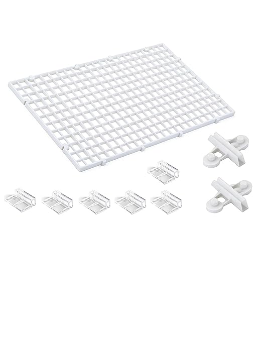 10 Pack Aquarium Lid with Clips, Fish Tank Top Cover Hood, Transparent Fish Tank Lid for Aquariums & Breeder Tanks(Mike,30x15cm)