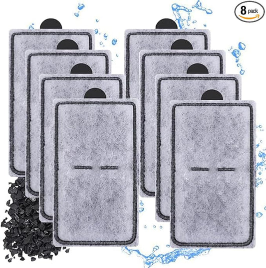 8 Packs PF-S Aquarium Replacement Filter Cartridges Compatible with Top Fin Silenstream PF10 Power Filters Fish Tank Filter Cartridge Vrynthra