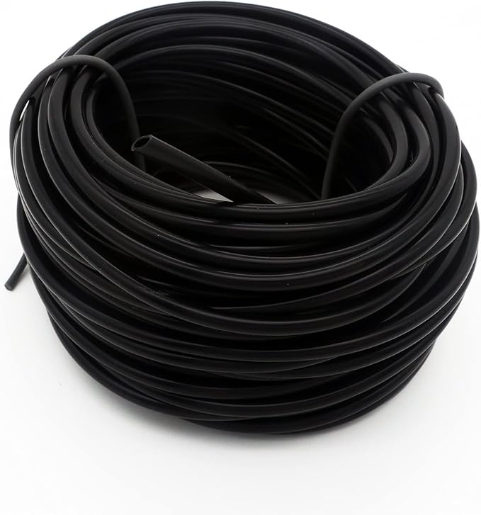 ALEGI 100 Feet 3/16 Inch Standard Aquarium Silicone Airline Tubing with Check Valves, Suction Cups and Connectors for Fish Tank, Hydroponics