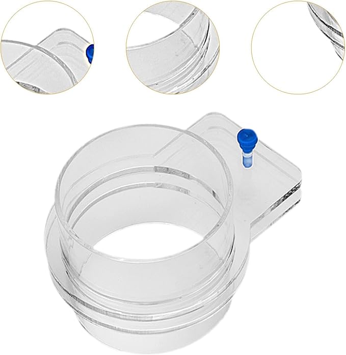 Fish Feeder, Clear Fish Feeding Ring Food Feeder, Prevent Fish Food from Spreading for Fish Tank, Aquarium, 100mm