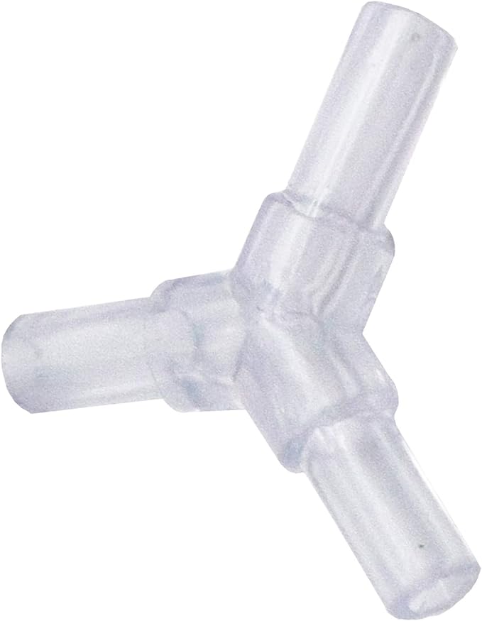 Xiaoyztan 60 Pcs Plastic 3-Way Y-Shape Aquarium Air Valves Splitter Pump Tubing Connectors