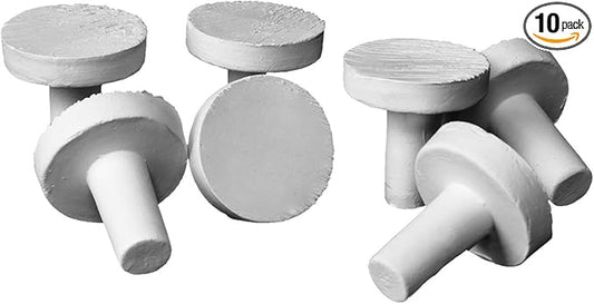 iQuatics 10 x 28mm Ceramic Large Standard Frag Plugs-SPS/Lps/Zoa/Soft Coral, One Size