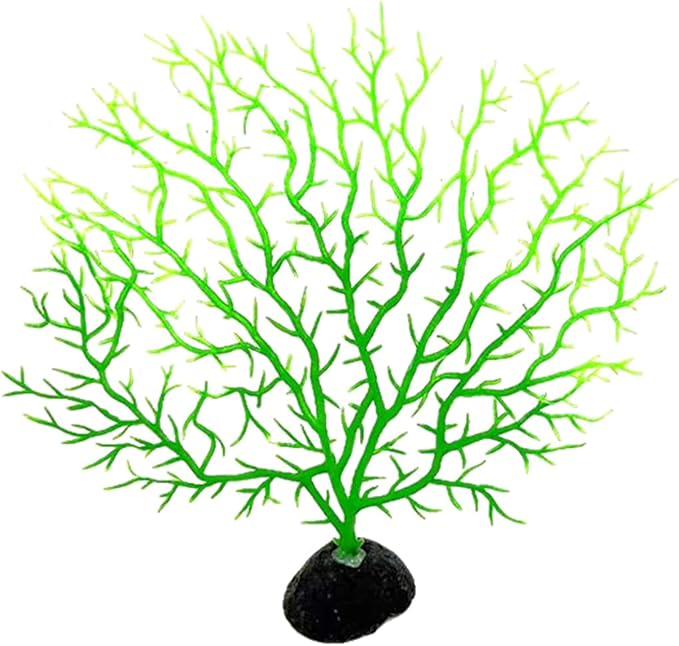 Artificial Coral Branch Decor Faux Reef Sea Fan Decorations for Aquariums Fish Tanks Landscape Ornament