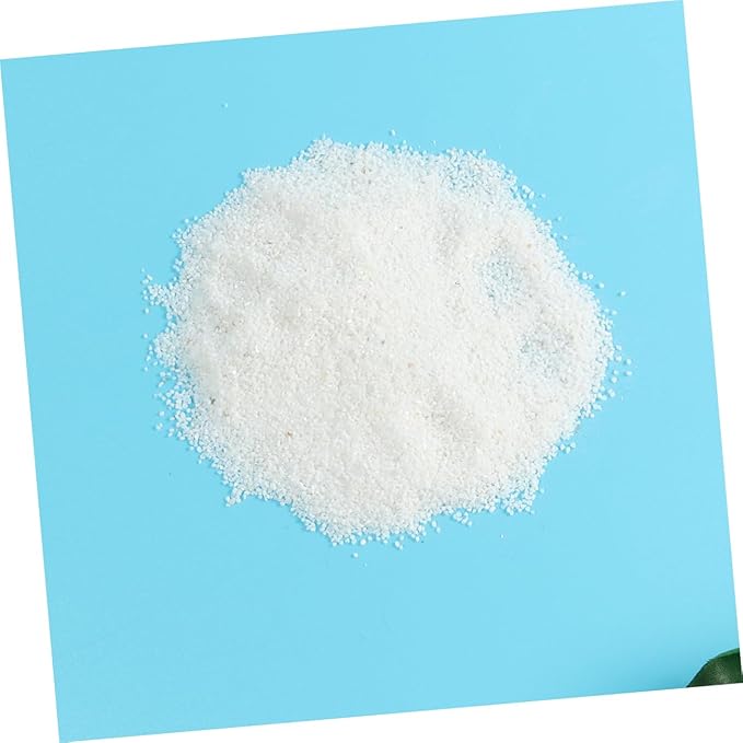 YARNOW 500g Pure White Natural Quartz Sand for Fish Tank Vase Decoration Aquarium Garden Enhancement