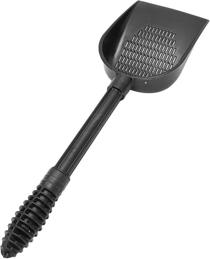 Fish Tank Sand Shovel, Aquarium Gravel Shovel with Extendable Handle, Water Leakage Design for Easy Waste Removal, PVC Pet Feces Cleaner for Freshwater and Saltwater