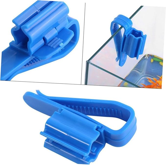 Mipcase 2pcs Plastic Fish Tank Aquarium Bucket Hose Holder Clip Bucket for Fish Tank Cleaning Aquarium Filtration Hose Clip Fish Tank Clean Pump Fixing Clamp Aquarium Filtration Hose Clamp