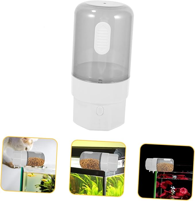 BESPORTBLE Intelligent Automatic Feeder Capacity Feeding Tank Transparent Design for Easy Monitoring for Fish Tanks and Aquariums Timed Feeding and