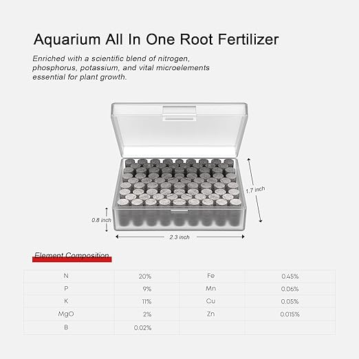 FZONE Root Tabs Freshwater Aquarium Plant Fertilizer 50-Count （1 Pack）