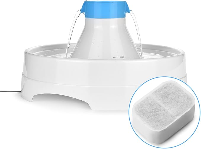 OWNPETS Replacement Cotton Activated Carbon Filters for Cat Dog, Pet Water Drinking Fountain 3 Packs