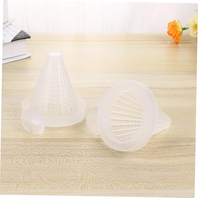 BESPORTBLE 3pcs Automatic Aquarium Fish Feeder Cone Worm Feeder Cups with Suction for Red Worm Feeding in Fish Tank Small Size for Shrimp and Aquatic Pets