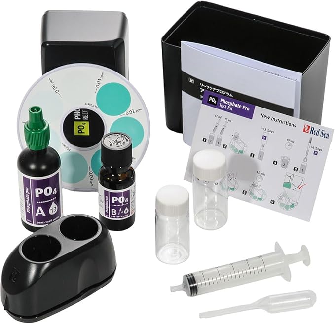 Red Sea Fish Pharm ARE21425 Saltwater Phosphate Pro Test Kit for Aquarium, 100 Tests