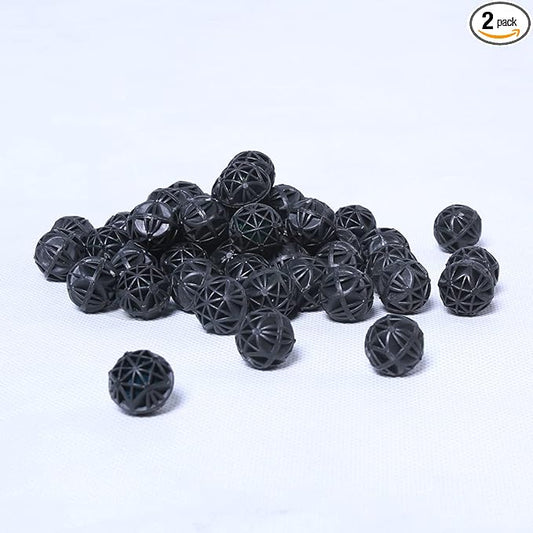 AQUANEAT Aquarium 0.6" Bio Balls 100pcs for Fish Tank Pond Canister Filter Media