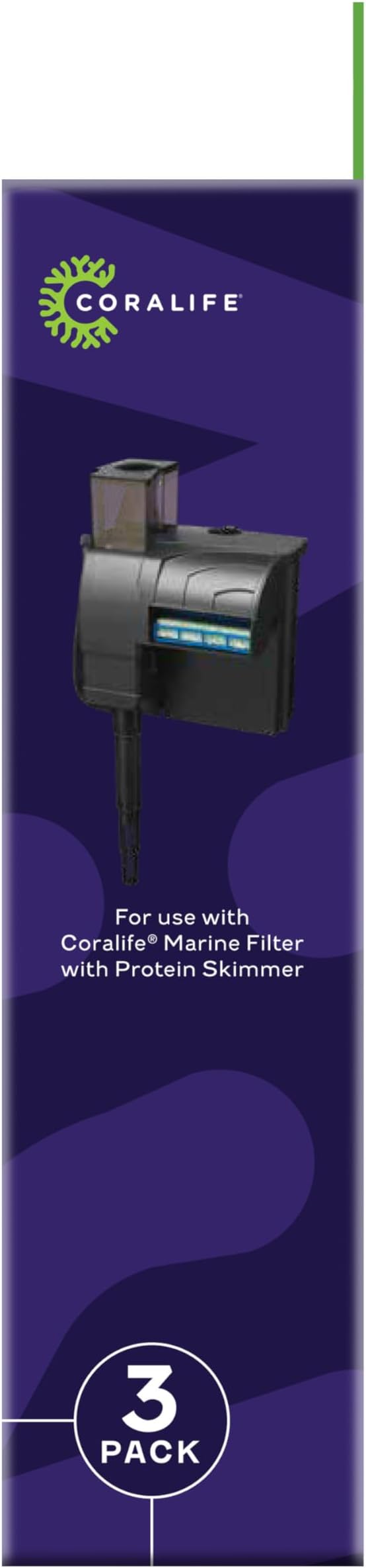 Coralife Aquarium Fish Tank Marine Salt Water Filter Cartridge, 3 Pack