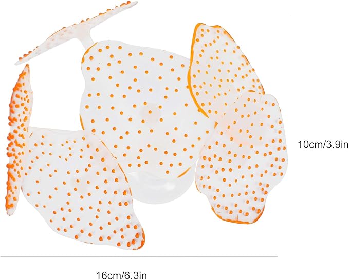 HERCHR 6 Pack Glow Fish Tank Decorations, Silicone Coral Aquarium Decorations Glowing Plants Corals for Aquarium Fish Tank Ornament Glowing Coral Fish Tank Decorations Plants Glow Coral Ornament