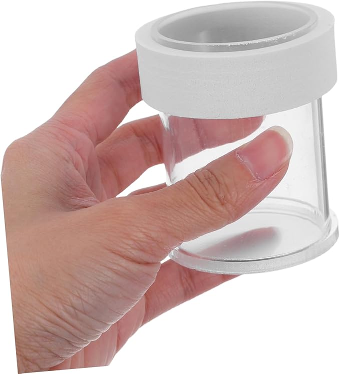 TOYANDONA Acrylic Fish Tank Feeder Dish Floating Feeding Bowl for Guppies and Fish Semi Automatic Portion Control Aquarium Accessories