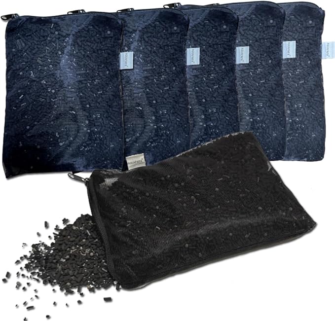 6 Lbs Activated Carbon Charcoal in 6 Media Bags for Aquarium Fish Tank Pond Pellets Canister Air Filter AC x6
