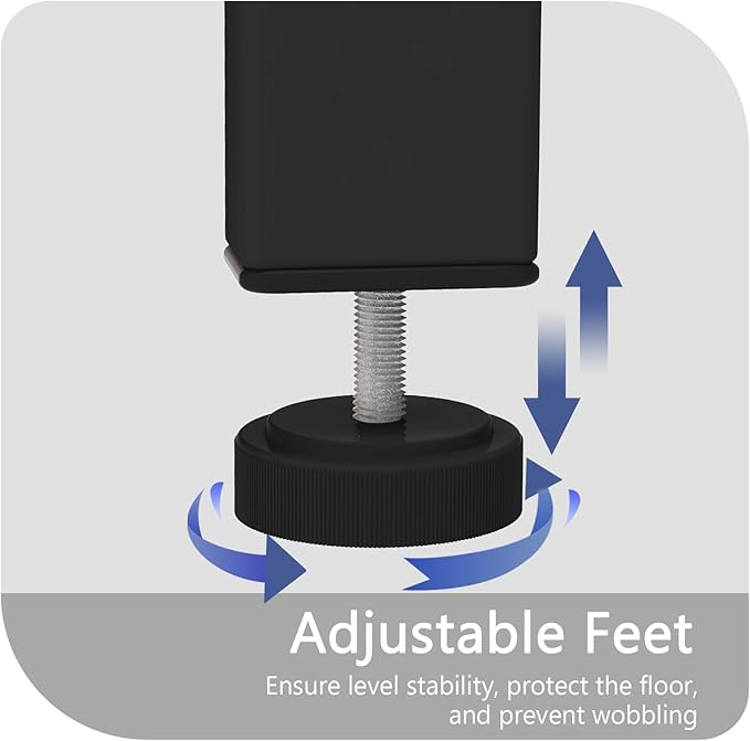 20-29-37 Gallon Fish Tank Stand, 3-Tier Aquarium Stand with Power Outlet Reptile Tank Stand Heavy Duty Terrarium Stand for Home Office, Black