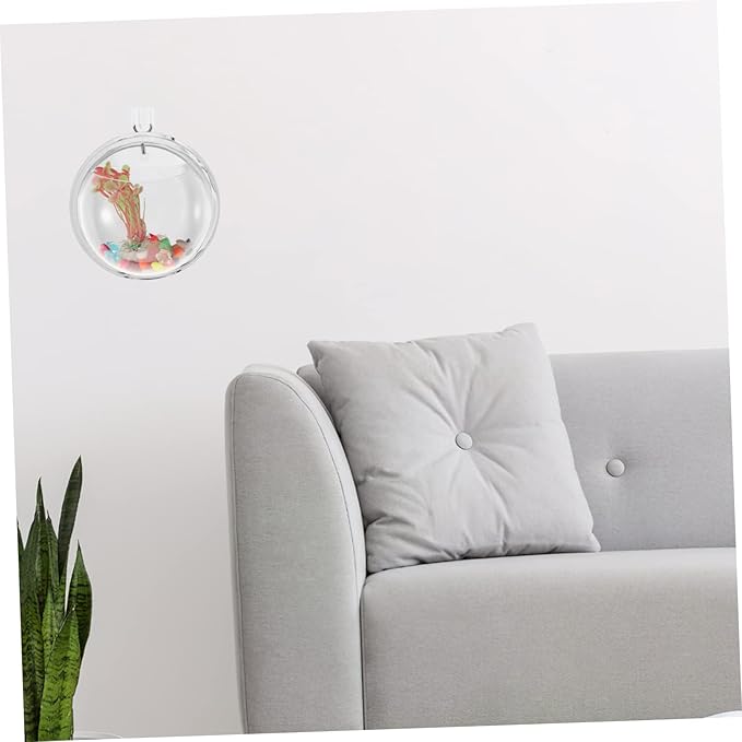 Wall Goldfish Bowl Wall Hanging Fish Bowl Fish Bowls for Centerpieces Hanging Hydroponic Planter Wall Fish Tank Acrylic Flower Vase Planters Indoor Acrylic Vases Large Water Tank