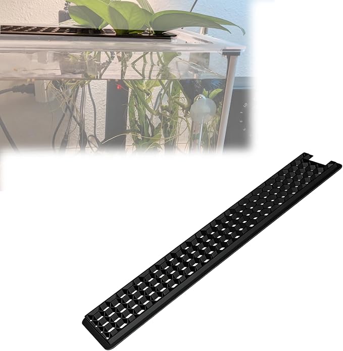 Slot Cover Plate Compatible with Fluval Spec V 5-Gallon Aquarium Lid, Jump Prevention Guard for Fish, Cat-Proof Tank Cover, Plant Clipping Suspender, Easy Install Accessory
