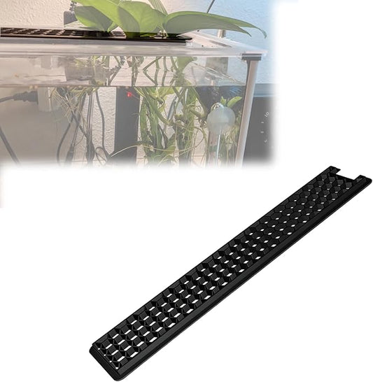 Slot Cover Plate Compatible with Fluval Spec V 5-Gallon Aquarium Lid, Jump Prevention Guard for Fish, Cat-Proof Tank Cover, Plant Clipping Suspender, Easy Install Accessory