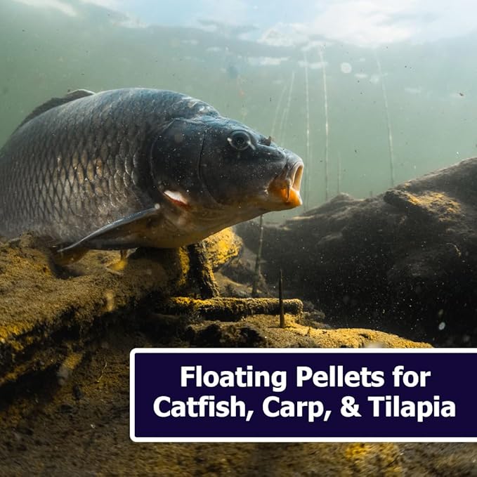 Natural Waterscapes BigCatch Catfish Food | Floating Fish Food 20 lb Bag