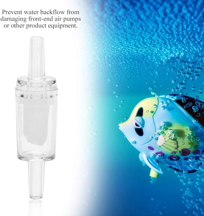 Pssopp 10Pcs Aquarium AirControl Valve One Way Non-Return Check Valve (White)