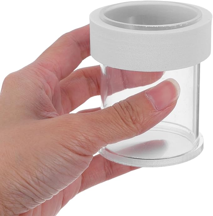 LALAFINA Aquarium Fish Feeder Floating Feeding Ring Automatic Shrimp Feeder for Fish Tank Accessories White Large Size for Betta and Seahorse Feeding