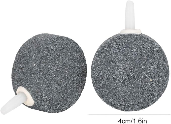 Generic Fish Tank Air Bubble Stone, Sturdy Durable Sand Aerator, Good Air Diffusion Oxygen Plate with 4cm Diameter, Ideal for Aquarium Oxygen Enhancement