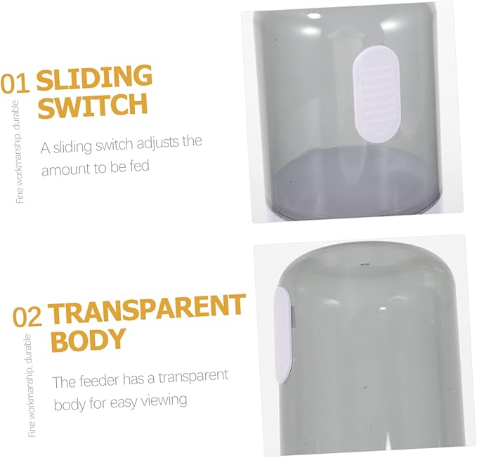 BESPORTBLE Intelligent Automatic Feeder Capacity Feeding Tank Transparent Design for Easy Monitoring for Fish Tanks and Aquariums Timed Feeding and