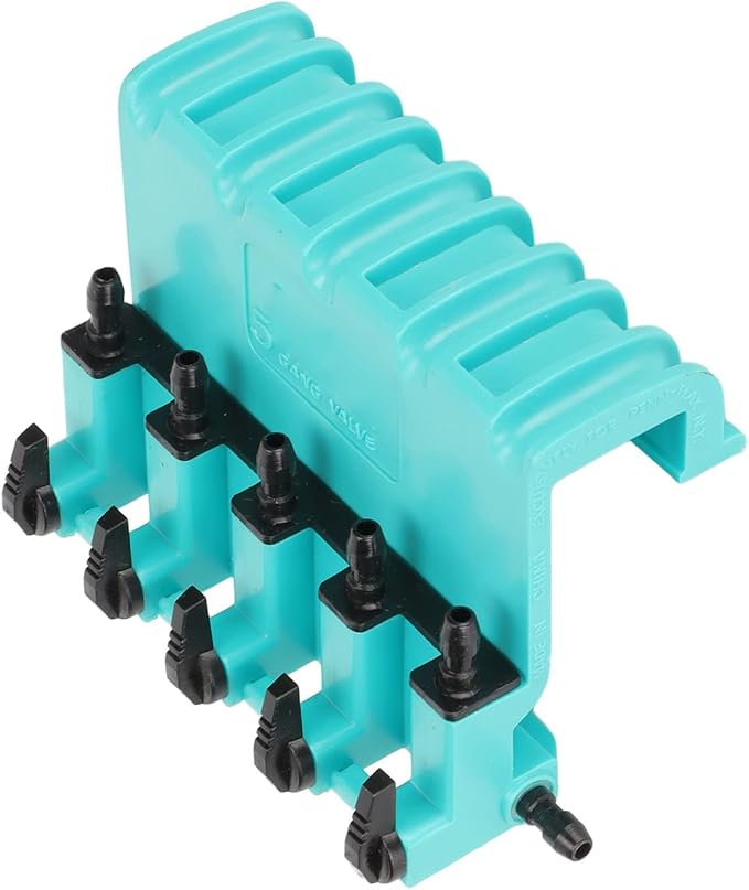 Aquarium Air Control Valve, 5 Way Plastic Fish Tank Oxygen Pump Splitter with Anti Backflow Protection for Aquariums Fish Ponds