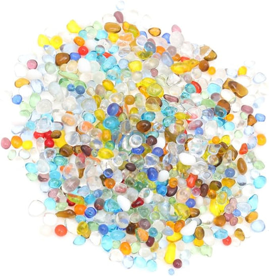 VANZACK Aquarium Stone Decor 500g Pack Fish Tank Bottom Stone Ornaments for Freshwater Saltwater Fish Tanks