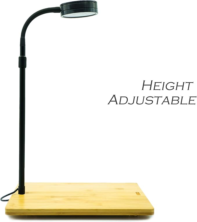 Height Adjustable Full Spectrum Nano LED Light, fits Nano Tanks, Wabi kusa, Potted Plants, Betta Tanks