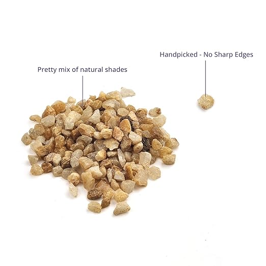 River Rocks Decorative Ornamental Vase Filler 0.25" Natural Aquarium Gravel - 5 lbs Landscaping Pebbles for Indoor Plants, Fish Tank Gravel, Terrarium & Home Decor, DIY & Crafting – Royal Imports