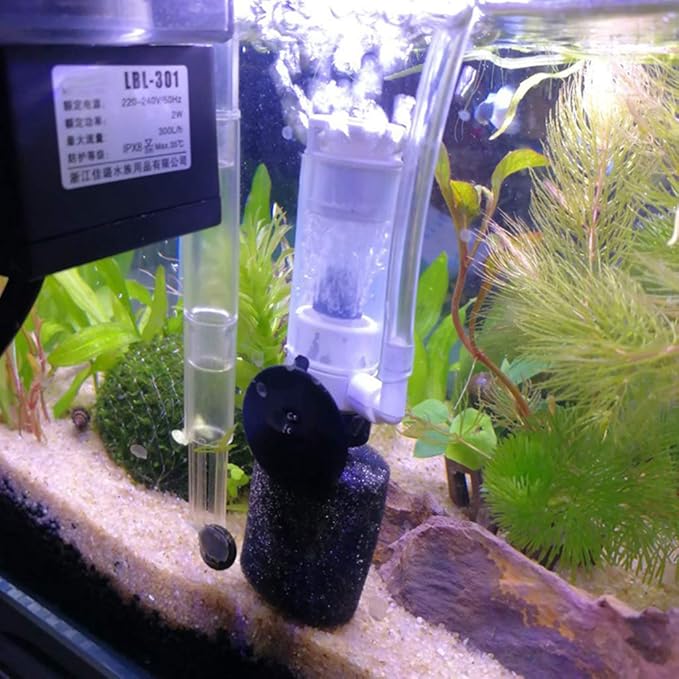 Aquariums Air Driven Filter Quiet Sponge with Tube for Fish Tanks Shrimp Tanks Aquariums Light Thermometers Plant Sand Decorations Filter Fish Decorations Light Cleaner Stand Decors Stone