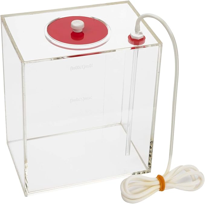 Aquarium Choice Acryli Made Liquid Storage Bucket Dosing Pump Reservoir Container (6.3 * 4.25 * 7.28 Inch;2500ml/2.5L)