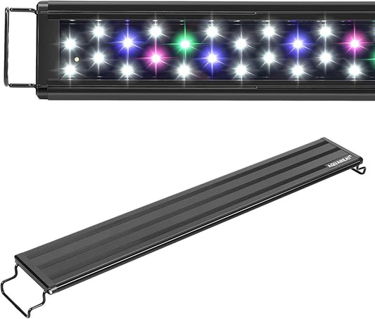 AQUANEAT LED Aquarium Light Full Spectrum 12 Inch Fish Tank Light Fresh Water