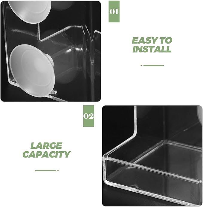 Totority Fish Tank Feeder Tube with Suction Cup for Aquarium Precise Feeding Anti-Drift Fish Food Dispenser Accessory for Shrimp