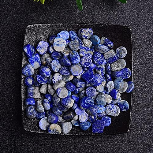 50/100g Natural Stones Gravel Crystals Chip Quartz Minerals Reiki Healing Tumbled Agates Specimen Gemstones Home Aquarium Decor (Color : Lazurite, Size : 100g)