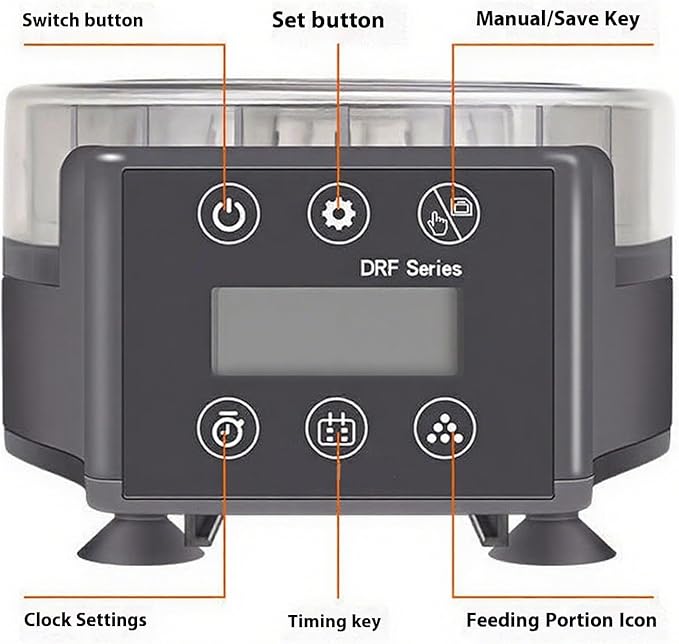 Feeder Automatic Dispenser Fishtank Fish for Aquarium Timing Feeding Fish Food Dispenser