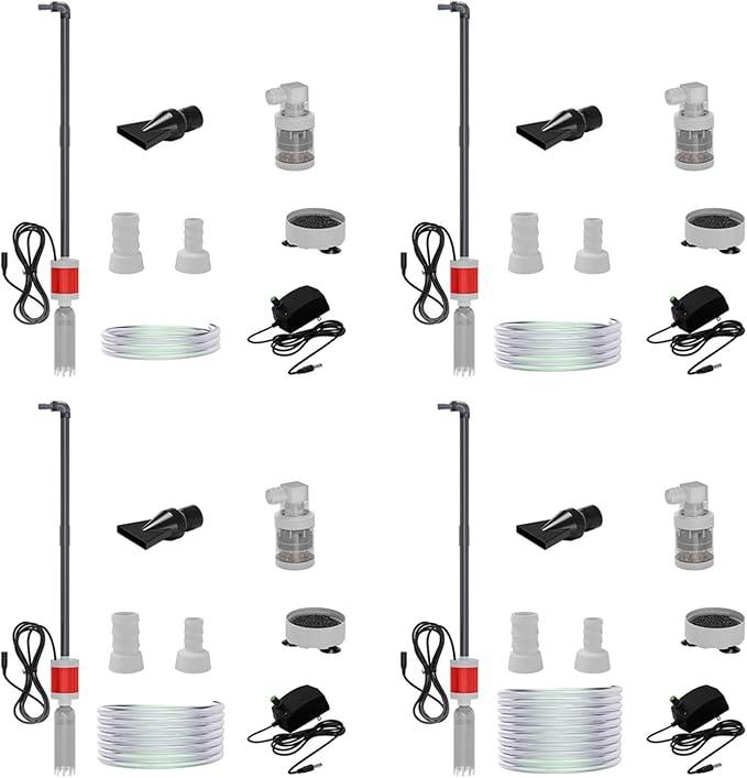 Water Change Aquarium Gravels Systems for Sand Maintenance and Water Circulations Control Multifunctional Aquarium Press Type Waste Suction