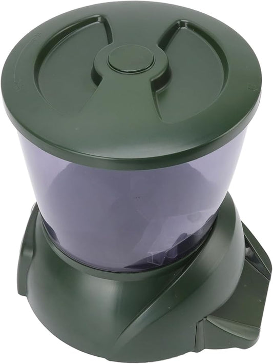 Automatic Fish Feeder, 4.25L Large Capacity Auto Fish Food Dispenser with LCD Screen Programmable Timer and Adjustable Portions for Aquarium Tank and Outdoor Pond